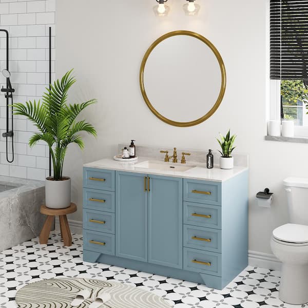 23-5/8 in .Rectangle Undermount Bathroom Sink in Biscuit with Overflow Drain