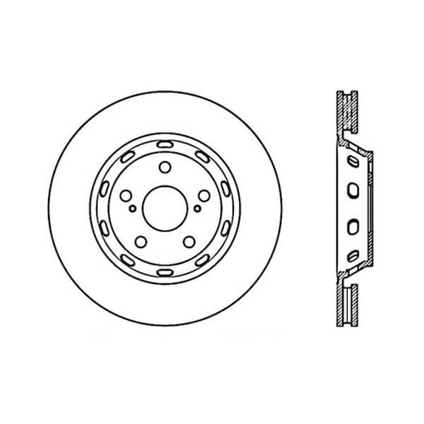 Centric Parts Disc Brake Rotor 2009-2015 Toyota Venza 2.7L 3.5L