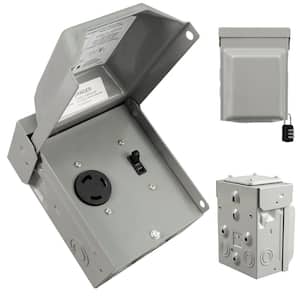 30 Amp Panel Box Boat Rv HIITIO 30 Amp RV Outlet Box, NEMA TT-30R 125V Outdoor Weatherproof and ...