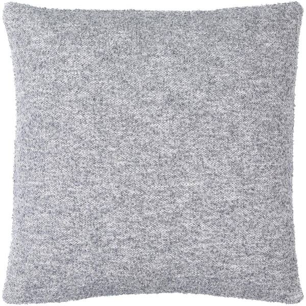 Saanvi Gray Woven Polyester Fill 22 in. x 22 in. Decorative Pillow