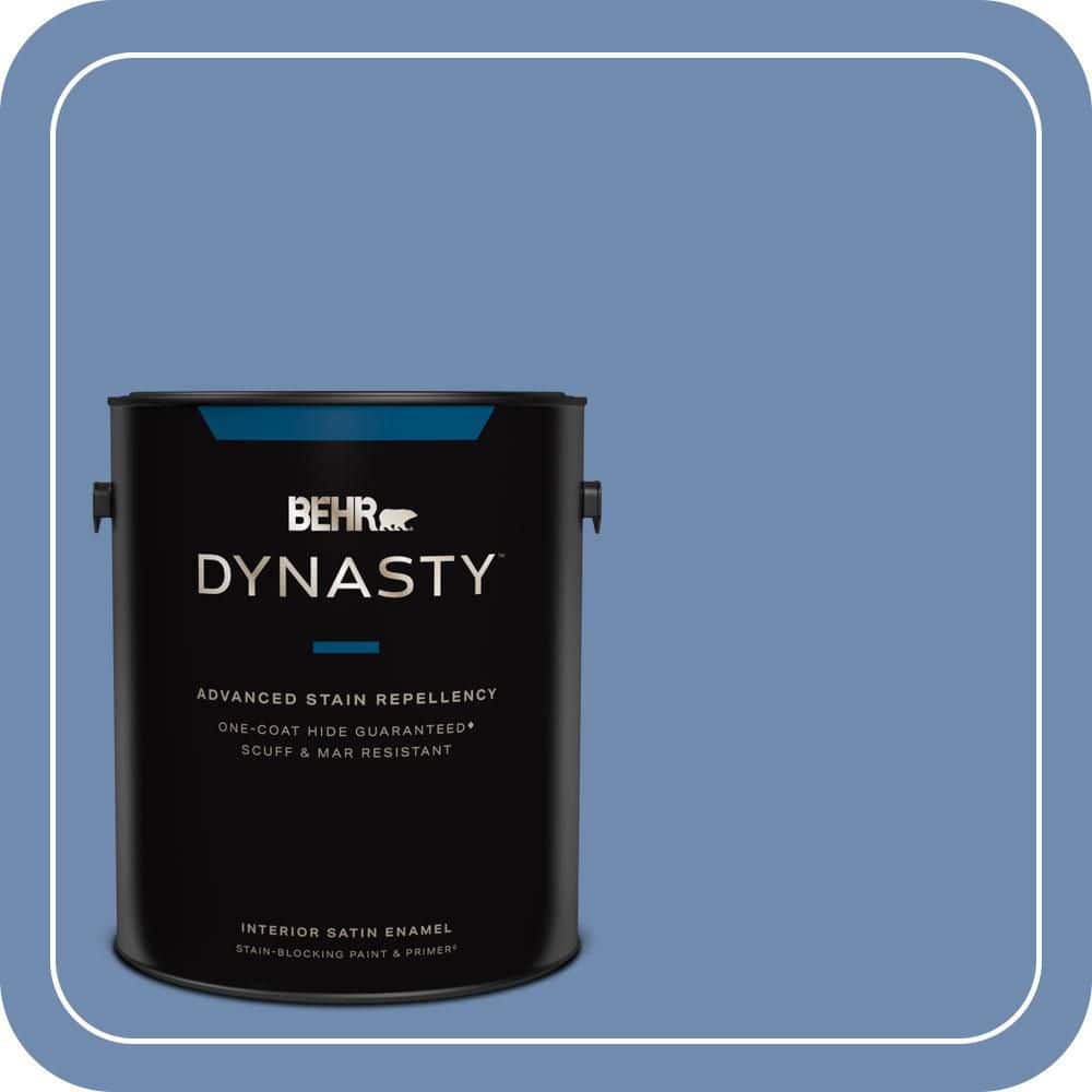 1 gal. #590D-5 Windsurf Blue Satin Enamel Interior Stain-Blocking Paint & Primer price history on PriceWatchPro