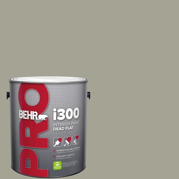 BEHR PRO 1 gal. #HDC-NT-01 Woodland Sage Dead Flat Interior Paint