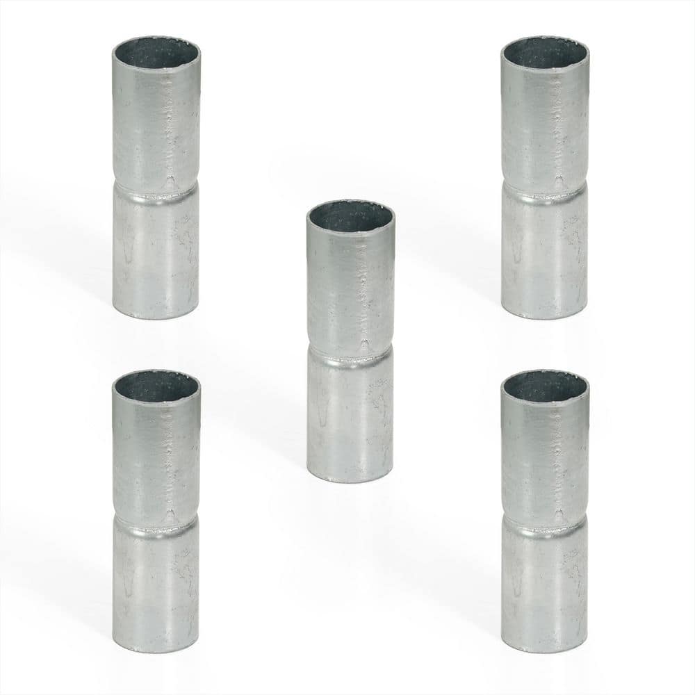 1-5/8 in. Chain Link Fence Silver Galvanized Steel Top Rail Sleeve (Pack of 5) price history on PriceWatchPro
