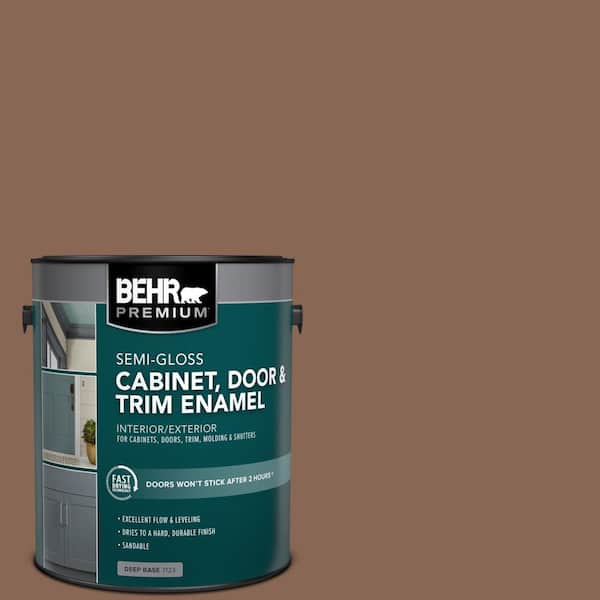 1 gal. #PPU3-17 Clay Pot Semi-Gloss Enamel Interior/Exterior Cabinet, Door & Trim Paint
