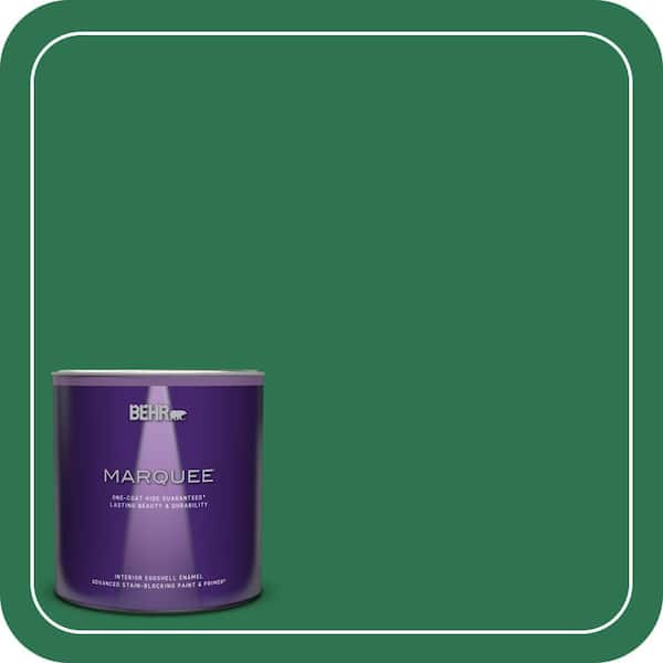 BEHR MARQUEE 1 qt. #P420-7 Crown Jewel Eggshell Enamel Interior Paint & Primer