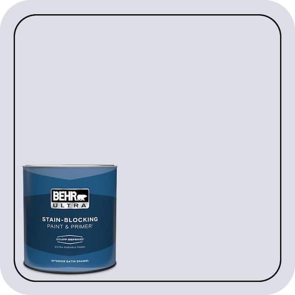 BEHR ULTRA 1 qt. #640C-1 Hosta Flower Extra Durable Satin Enamel Interior Paint & Primer