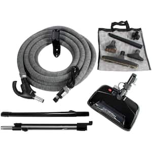 Central Vacuum Attachment Kit with CT25QD Powerhead and 35 Ft. Pigtail Hose