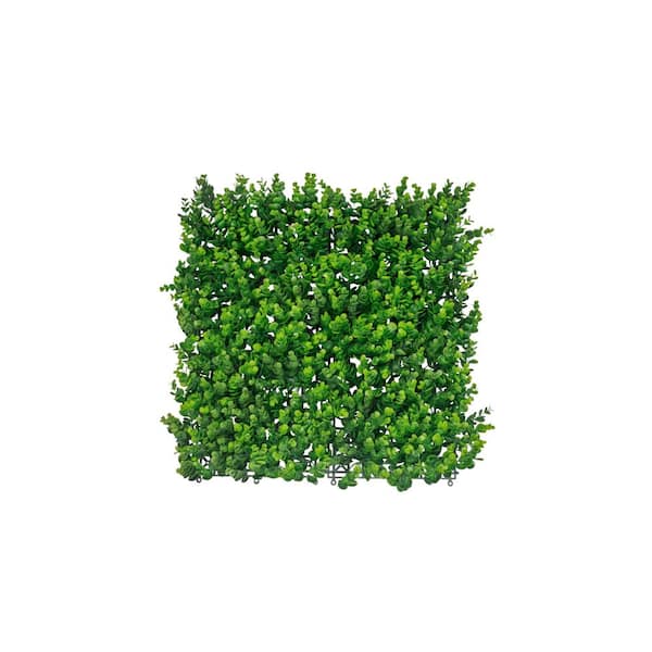 GREENLINE ARTIFICIAL GRASS 20 in. x 20 in. Long Boxwood Artificial Hedge Greenery Panels (6-Piece)