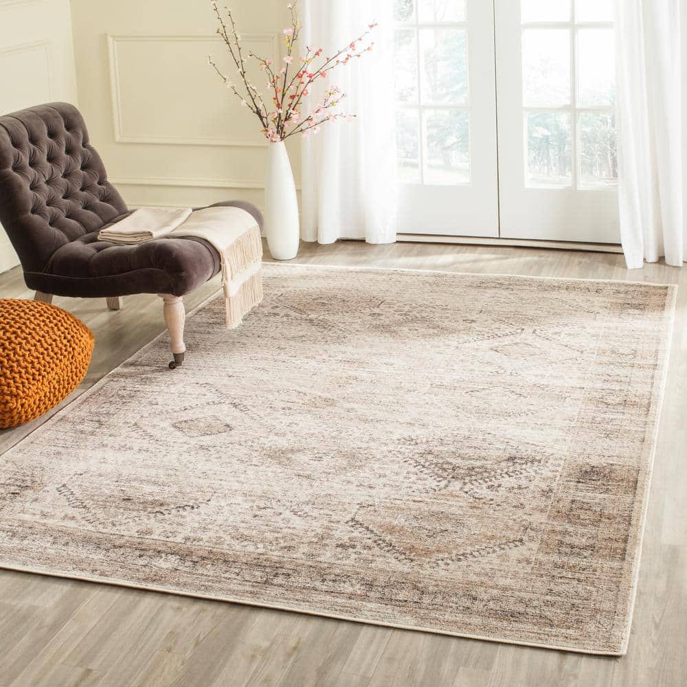 Vintage Stone 2' x 3' Hand-Knotted Viscose Rug