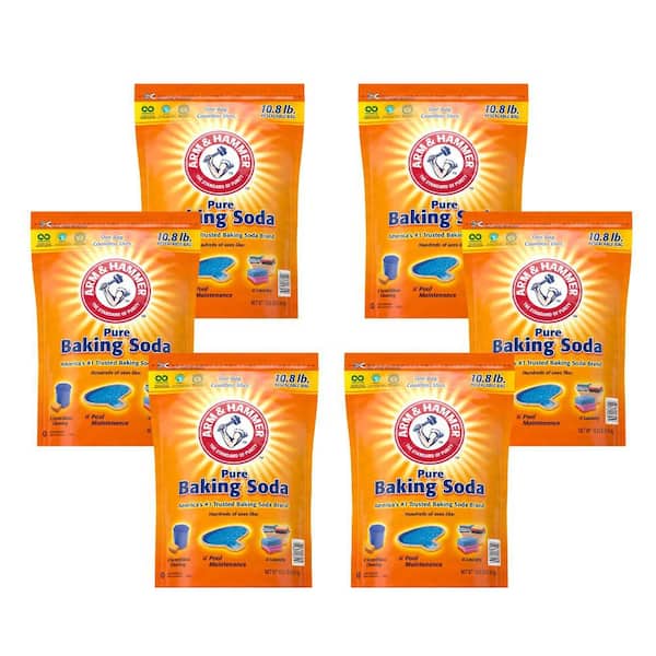 ARM & HAMMER 10.8 lbs. Pure Baking Soda Resealable Bag, (6-Pack)