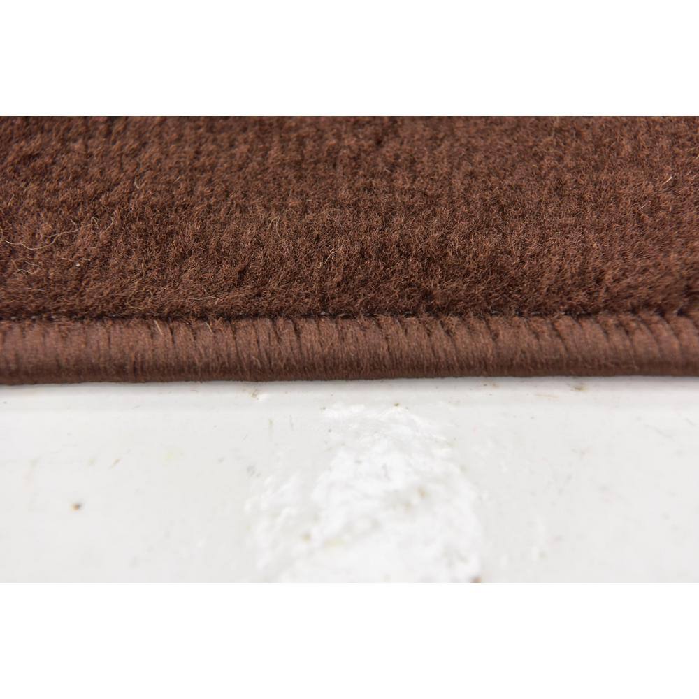 Elegant Espahan Brown Synthetic Rectangular Rug 5' x 8'