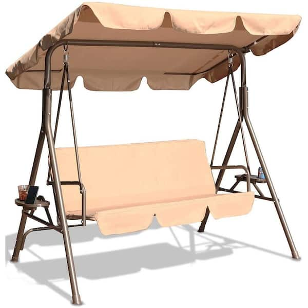 Patio swing with canopy home online depot