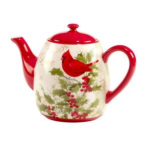Winter's Medley 5-Cup Earthenware Teapot