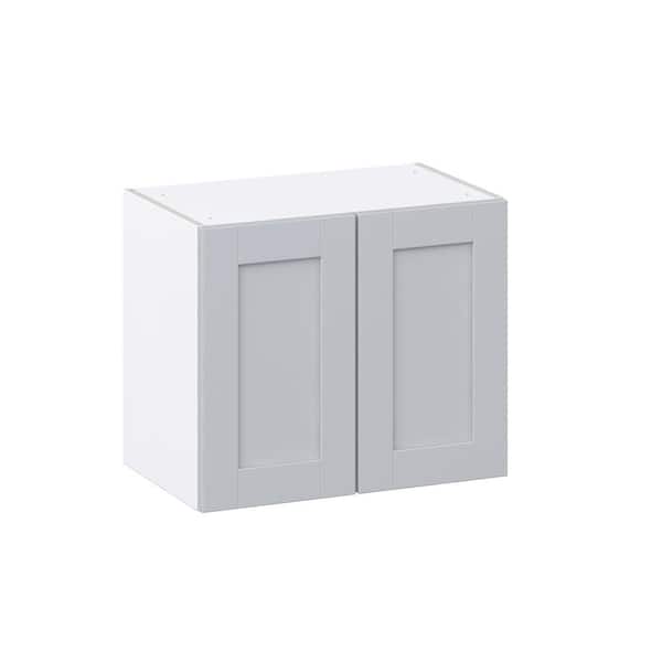 Milton 24 in. W x 14 in. D x 20 in. H Assembled Shaker Wall Kitchen Cabinet in Light Gray