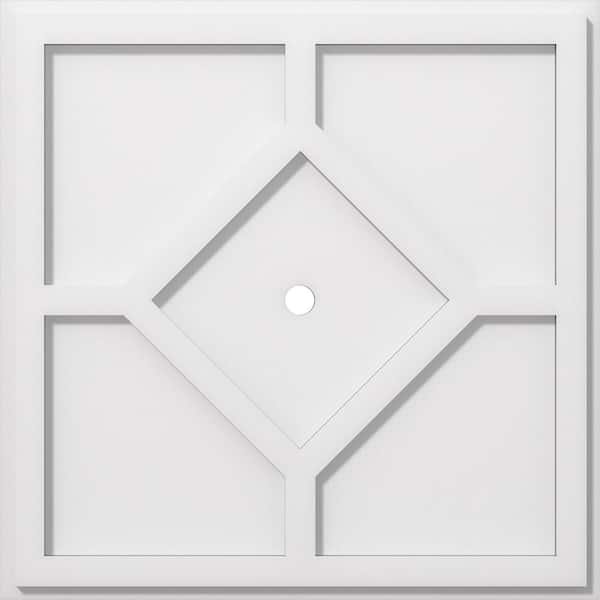 Ekena Millwork 1 in. P X 7 in. C X 20 in. OD X 1 in. ID Embry Architectural Grade PVC Contemporary Ceiling Medallion