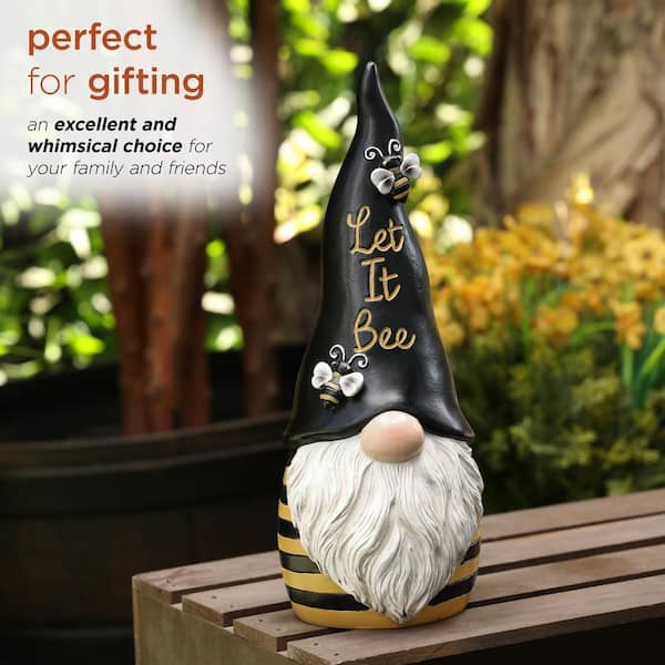 Indoor/Outdoor Bee Gnome Statue