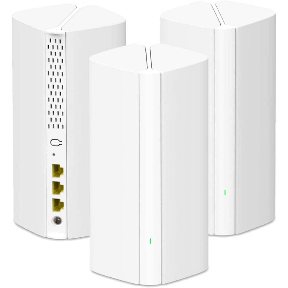 Dual-Band W-iFi 6 Whole Home Wi-Fi Mesh Router System 1.7 GHz Quad-Core for 160 Devices, 3-Pack price history on PriceWatchPro