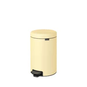 NewIcon 3.2 Gal. (12 l) Mellow Yellow Step-On Trash Can
