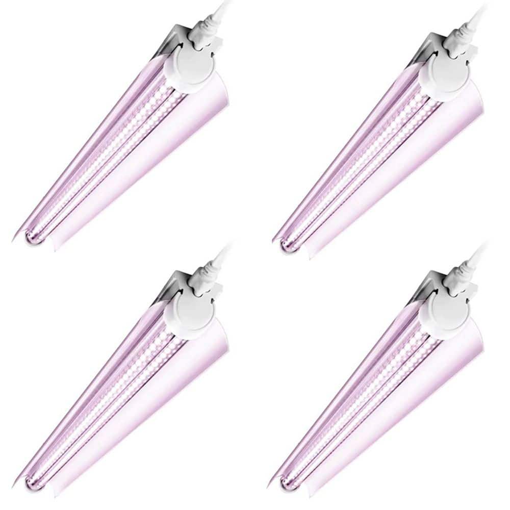 OBJLGEV 96W 2 ft. T8 Full Spectrum Sunlight LED Grow Light Strips