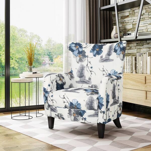 Accent Chairs Noble House Fabric Club Chair Noble House Haddie Mid