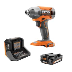 18V Cordless 1/4 in. Impact Driver with Lithium-Ion 2.0 Ah Battery and Charger