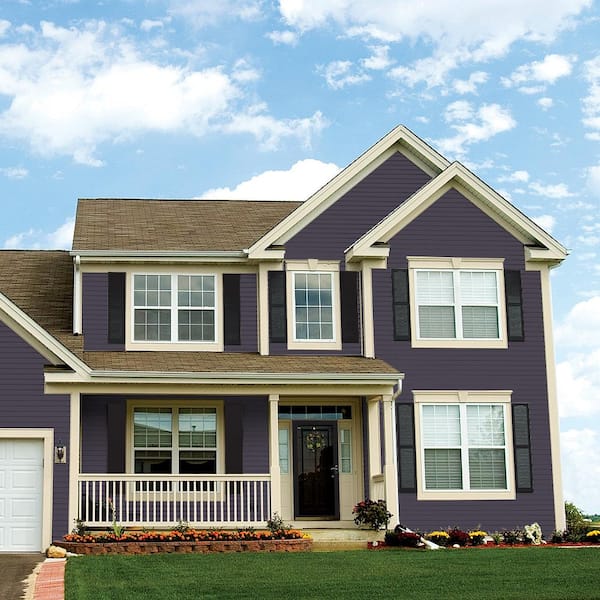 Glidden Premium 1-gal. #HDGV52D Black Amethyst Flat Latex Exterior