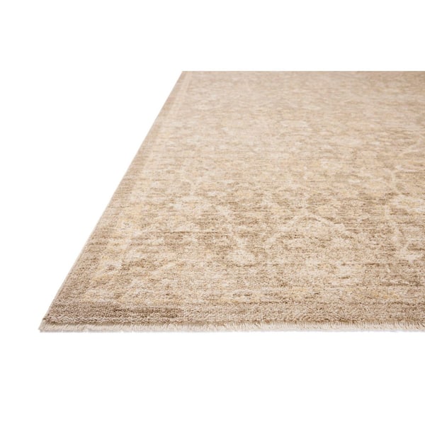 Chris Love Julia Palma Bark / Natural 6 ft. 3 in. x 9 ft. 6 in.  Traditional Area Rug