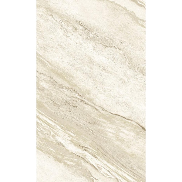 Walls Republic Swiss Coffee Simple Marble Printed Non-Woven Paper Non-Pasted Textured Wallpaper 60.75 sq. ft.
