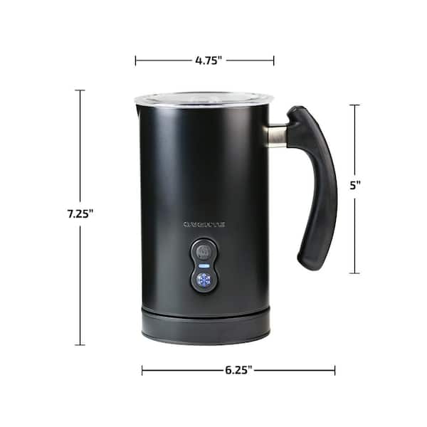 Ovente Electric Double Wall Insulated Stainless Steel Milk Frother Black FR3608B