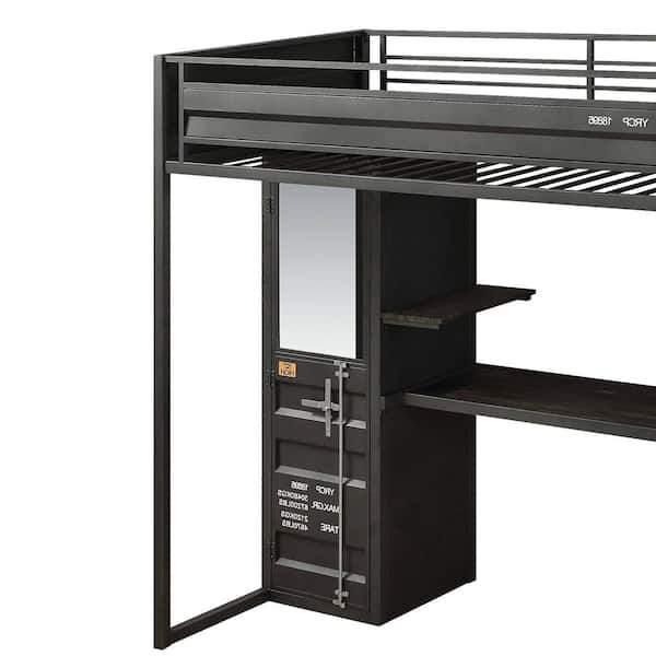 Acme Furniture Cargo Black Twin Bunk, Cargo Bunk Bed Replacement Parts