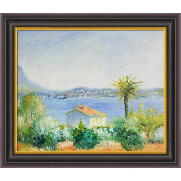 LA PASTICHE Tamaris, France by Pierre-Auguste Renoir Opulent Framed Abstract Oil Painting Art Print 26 in. x 30 in.