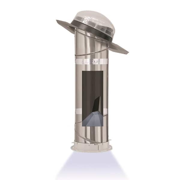 VELUX 14 in. Impact Dome Sun Tunnel Skylight with Rigid Tube, Low Profile Flashing and Solar Powered Night Light