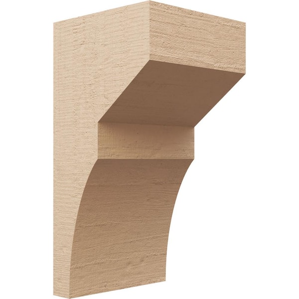 Ekena Millwork 11 in. x 22 in. x 11 in. Wide Monterey Rough Cedar Woodgrain TimberThane Corbel, Primed Tan