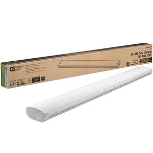 Low Profile 40 in. 30-Watt Integrated LED White Strip Light Fixture 2600 Lumens Color Selectable Dimmable