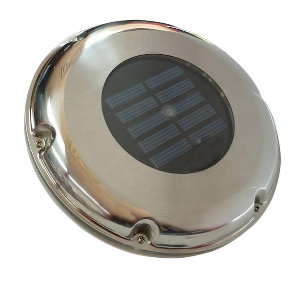 Sunforce Stainless Steel Solar Vent with Light