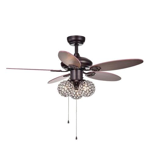 Casimer 42 in. Indoor Bronze Ceiling Fan with Light Kit Lighting