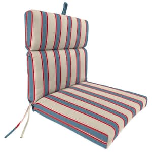 22 in. L x 44 in. W x 4 in. T Outdoor Chair Cushion in Sanders Ravine