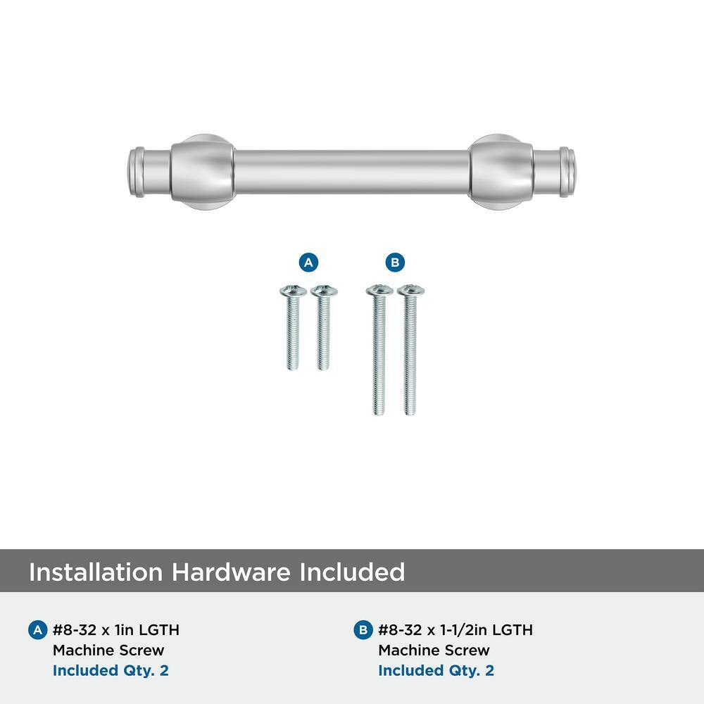 Polished Chrome 3-inch Center-to-Center Cabinet Pull