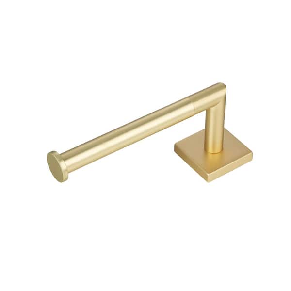 Rapture 6.75 in. Wall Mounted Toilet Paper Holder Satin Brass