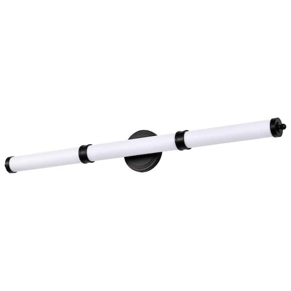 SATCO Kagen 37.58 in. Matte Black LED Vanity Light, 3000K