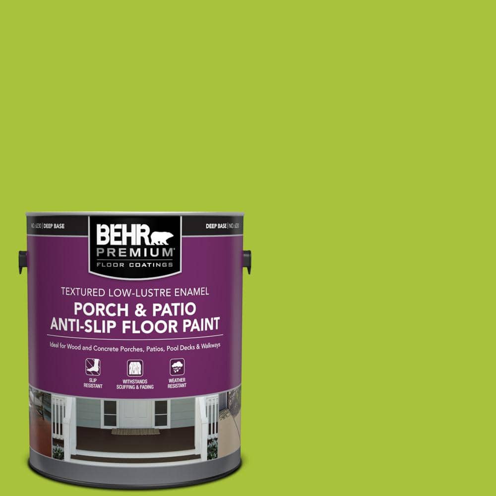 1 gal. #S-G-410 Green Crush Textured Low-Lustre Enamel Interior/Exterior Porch and Patio Anti-Slip Floor Paint price history on PriceWatchPro