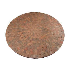 9 ft. x 9 in. Autumn Blend Dutch Cobble Concrete Paver Circle Kit