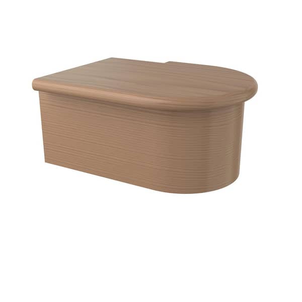 9 in. T x 13 in. W x 16.5 in. L Unfinished Poplar Wood Starting Step