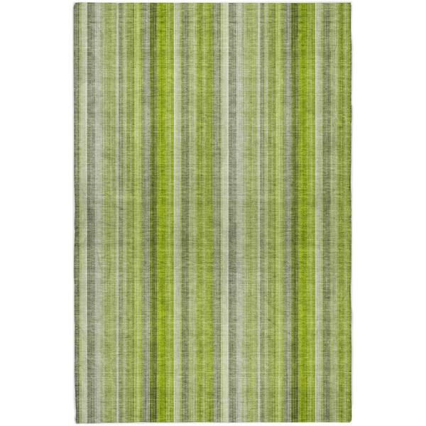 Dream Shag Premium Machine Washable Abstract ADS543 Green 9 ft. x 12 ft. Area Rug