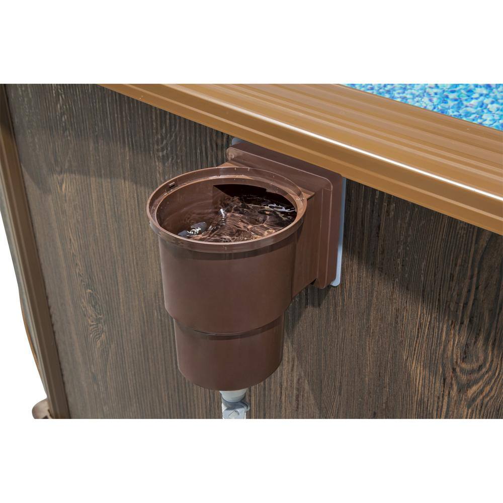 Hydrium 18' x 52" Round Steel Wall Above Ground Pool Set with Filter and Pump