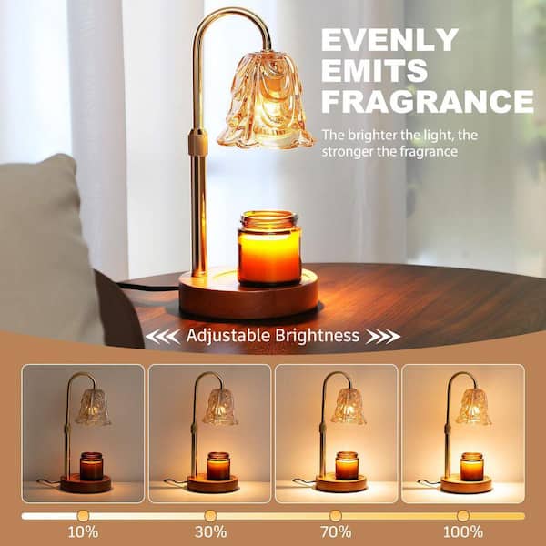 Multi-Colored Electric Candle Warmer Lamp with Timer and Dimmer