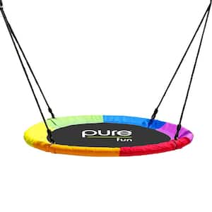 40 in. Rainbow Flying Saucer Swing