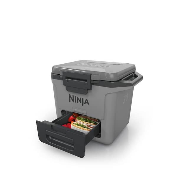 NINJA FrostVault 30 qt. Chest Cooler with Dry Zone, Slate Gray