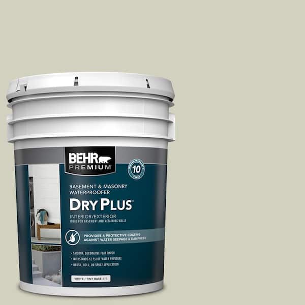 BEHR PREMIUM 5 gal. #BW-37 Mountain Moss Flat Interior/Exterior Dry Plus Basement & Masonry Waterproofer