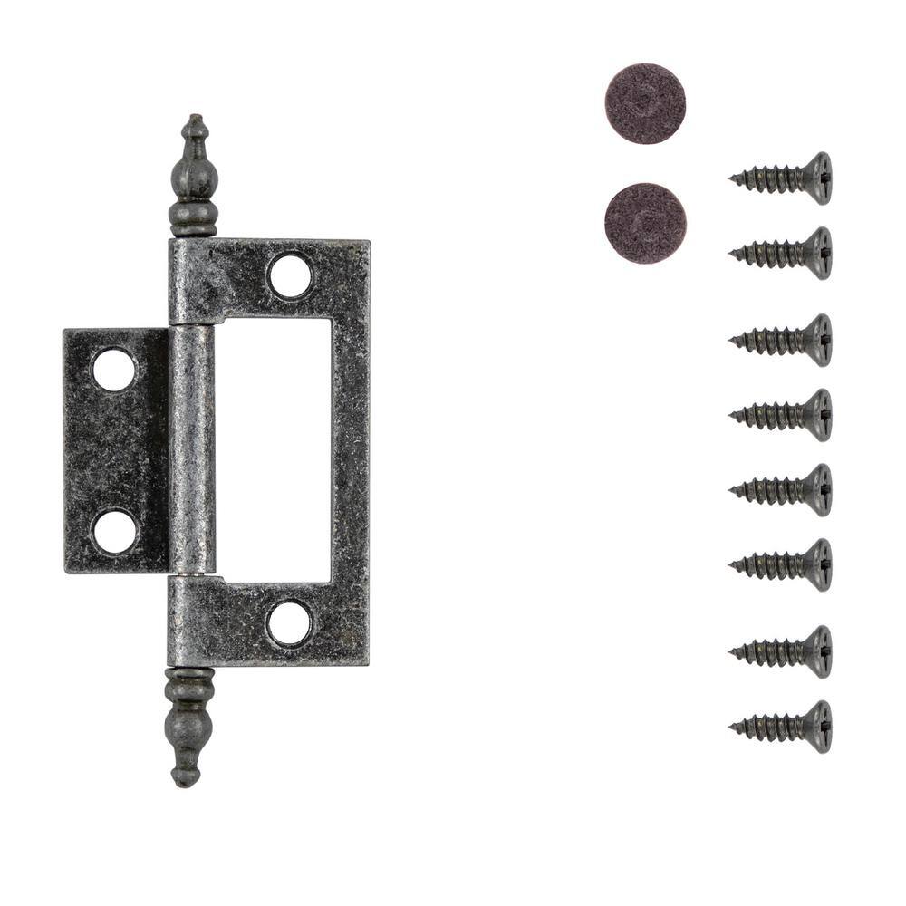 Silver Medallion Traditional Self-Closing Cabinet Hinge